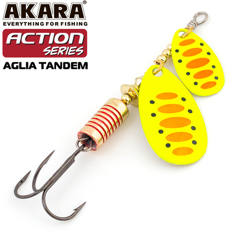 Блесна вращающаяся Akara Action Series Aglia Tandem 1/3 8 гр. 2/7 oz. A33