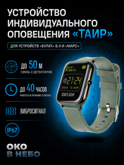 Часы оповещения ТАИР для детектора Булат v.4 / Марс