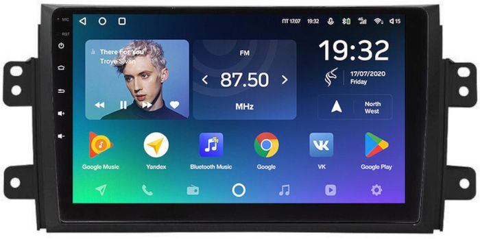 Магнитола для Suzuki SX4 2006-2014 - Teyes CC2 PLUS монитор 9" QLED, Android 10, Быстрая, SIM-слот