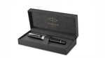 Перьевая ручка Parker Duofold Classic Black CT Centennial Fountain Pen 1931365, перо: F, цвет чернил: black, в подарочной упаковке.