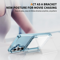 Прозрачный чехол Lumen Case с подставкой 2‑в‑1 и отделением для карт: Samsung Galaxy S25+