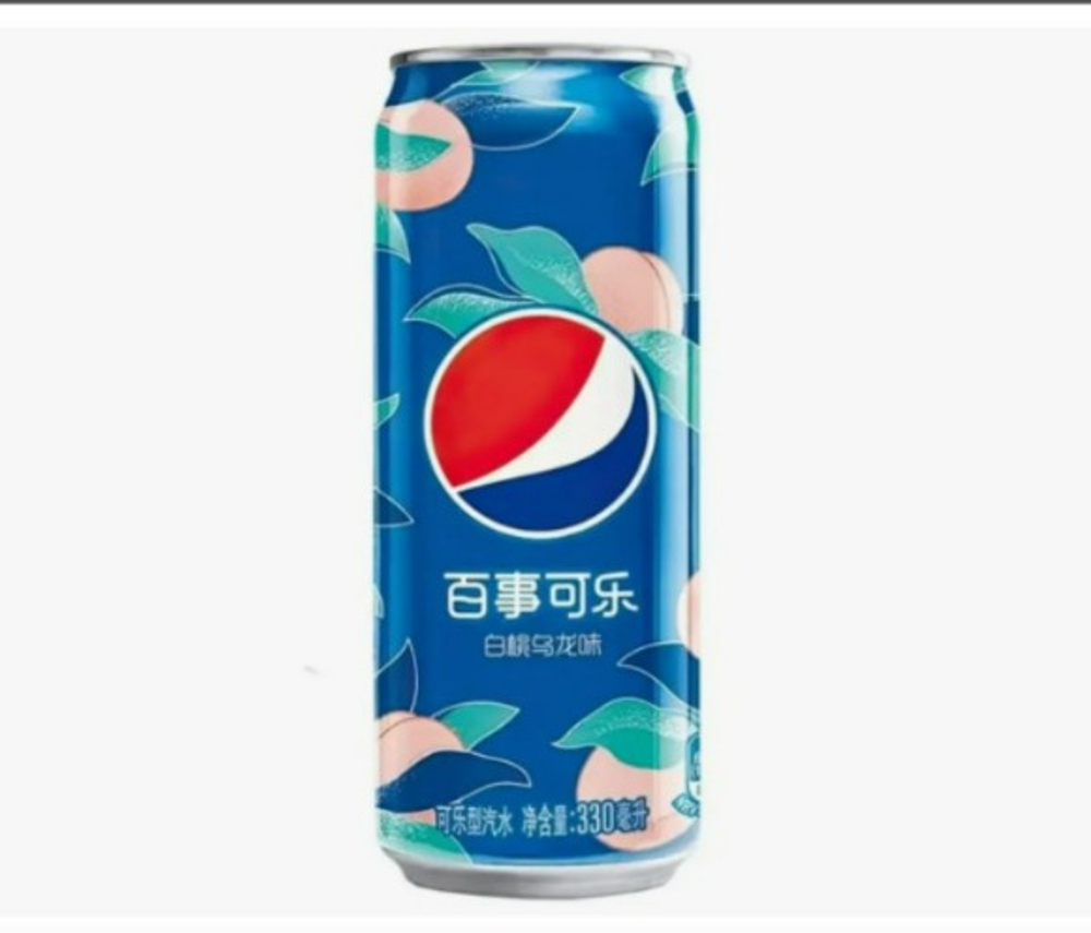 Напиток Pepsi Персик-Улун чай б/а с/г, 330 мл, 12шт  Китай  АТ