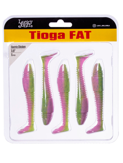 Виброхвосты съедоб. искусст. LJ Pro Series TIOGA FAT 3.9in (10.00)/T92 5шт.