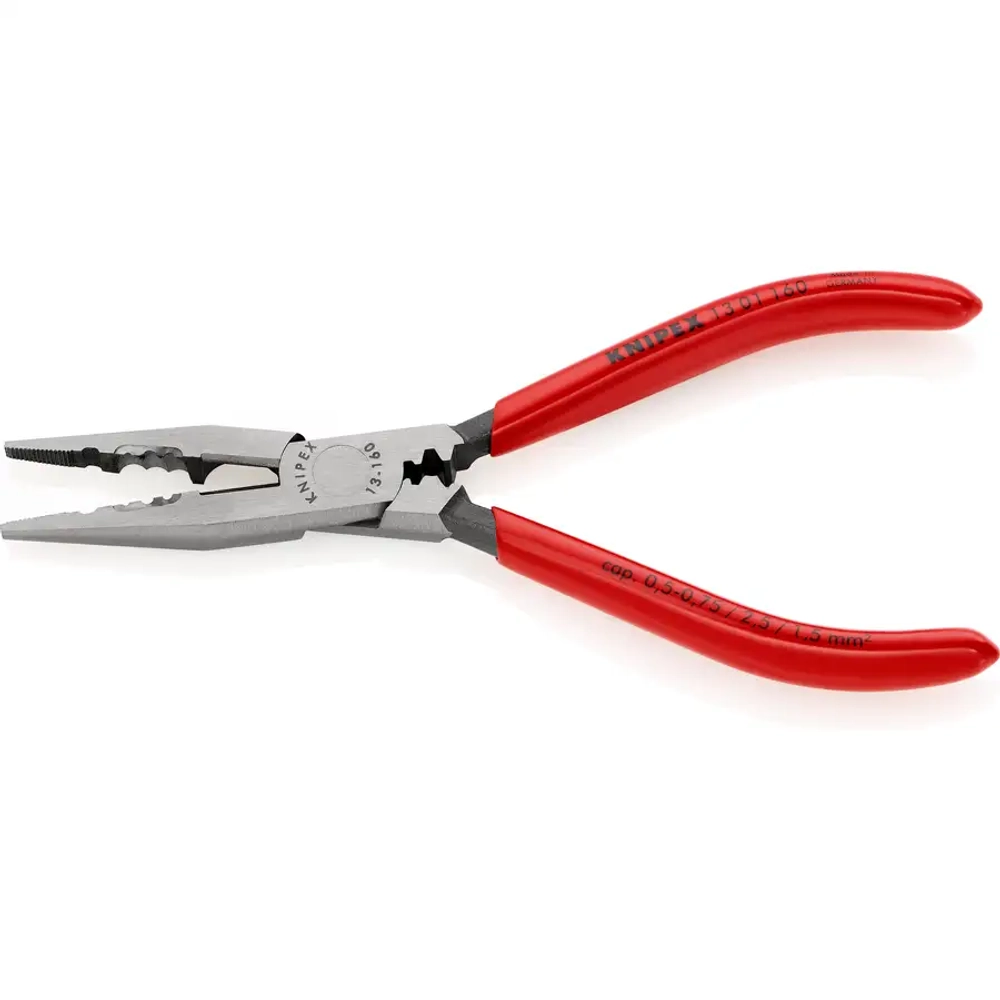 Плоскогубцы для монтажа проводов черненые 160 мм Knipex 13 01 160