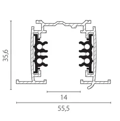 Шинопровод Quattro 503035-R Lightstar