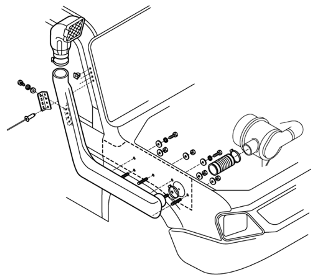 Шноркель Mitsubishi Triton MK Series