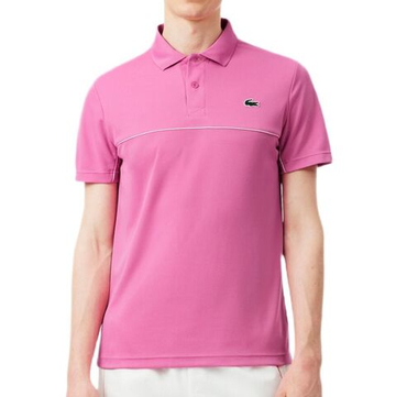 Мужское теннисное поло Lacoste Sport Ultra Dry Trim Accent - rose