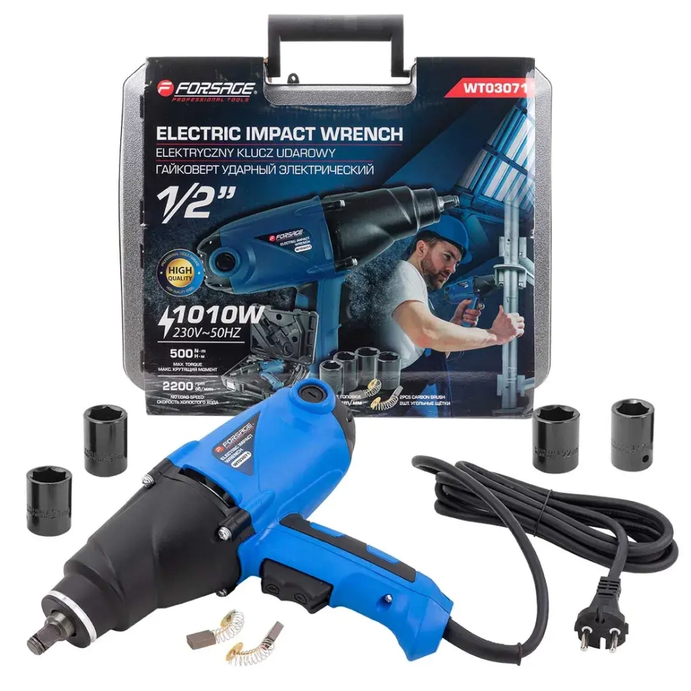 Гайковерт ударный электрический, 1010W Forsage F-WT03071