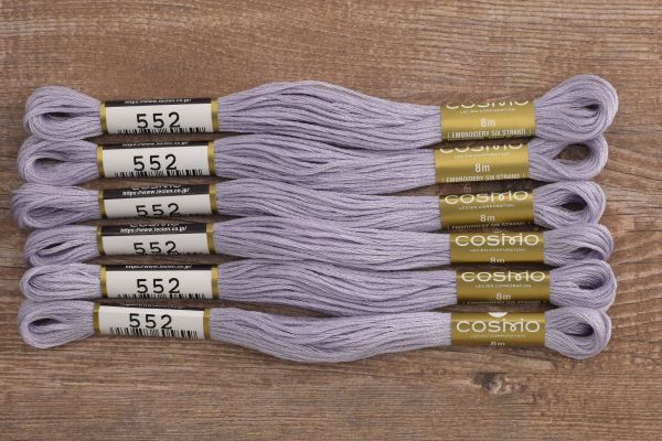 Мулине Lecien Cosmo, цв. 0552 / 6 мот. по 8 метров, в 6 сложений