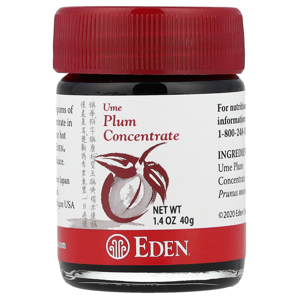 Eden Foods, Концентрат сливы умэ, 1,4 унции (40 г)