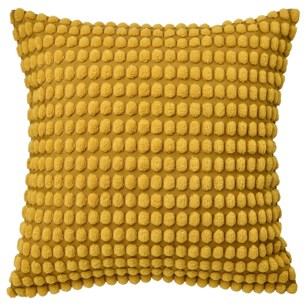 Чехол на подушку IKEA SVARTPOPPEL (СВАРТПОППЕЛ), Желтый, 50x50 см