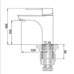Cмеситель для умывальника Rumba MDV35320