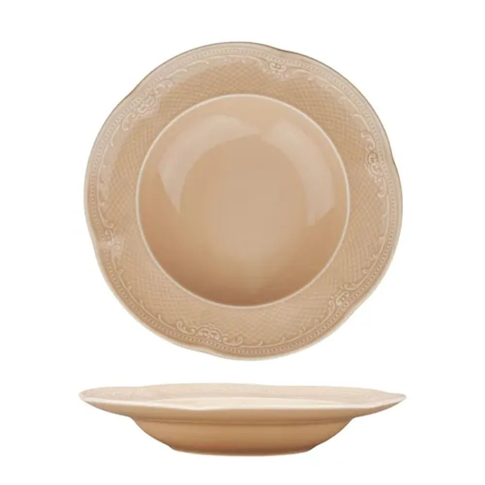 Тарелка глубокая 325 мл d 23,2 см h4 см для пасты Aristocrat Peach Tea Noble [6]