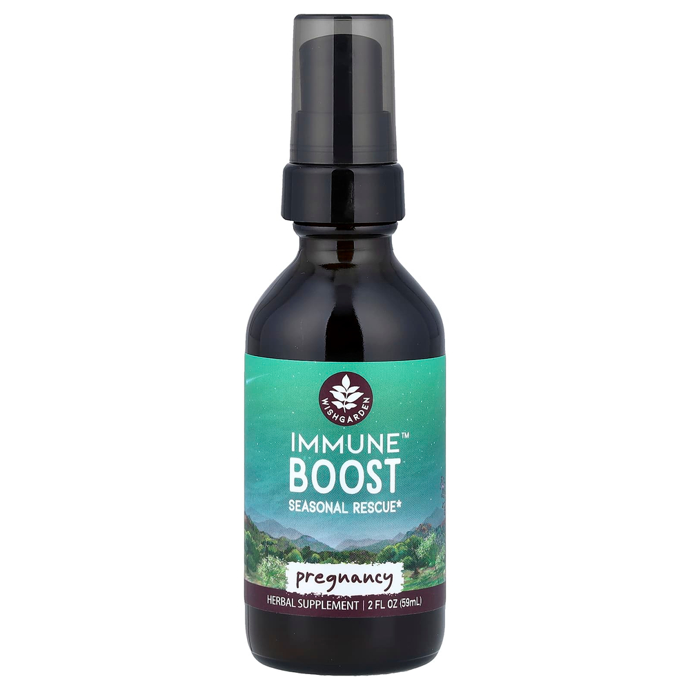WishGarden Herbs, Immune ™ Boost, для беременных, 59 мл (2 жидк. Унции)