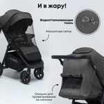 Коляска детская прогулочная BubaGo арт.BG 132-AL-3 MODEL BASS color/ цвет Gray / Серый