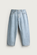 ДЖИНСЫ TAPERED WIDE FIT В ПОЛОСКУ — ZARA