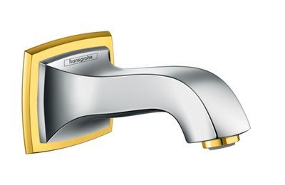 Излив на ванну Hansgrohe Metropol 13425090 хром/золото