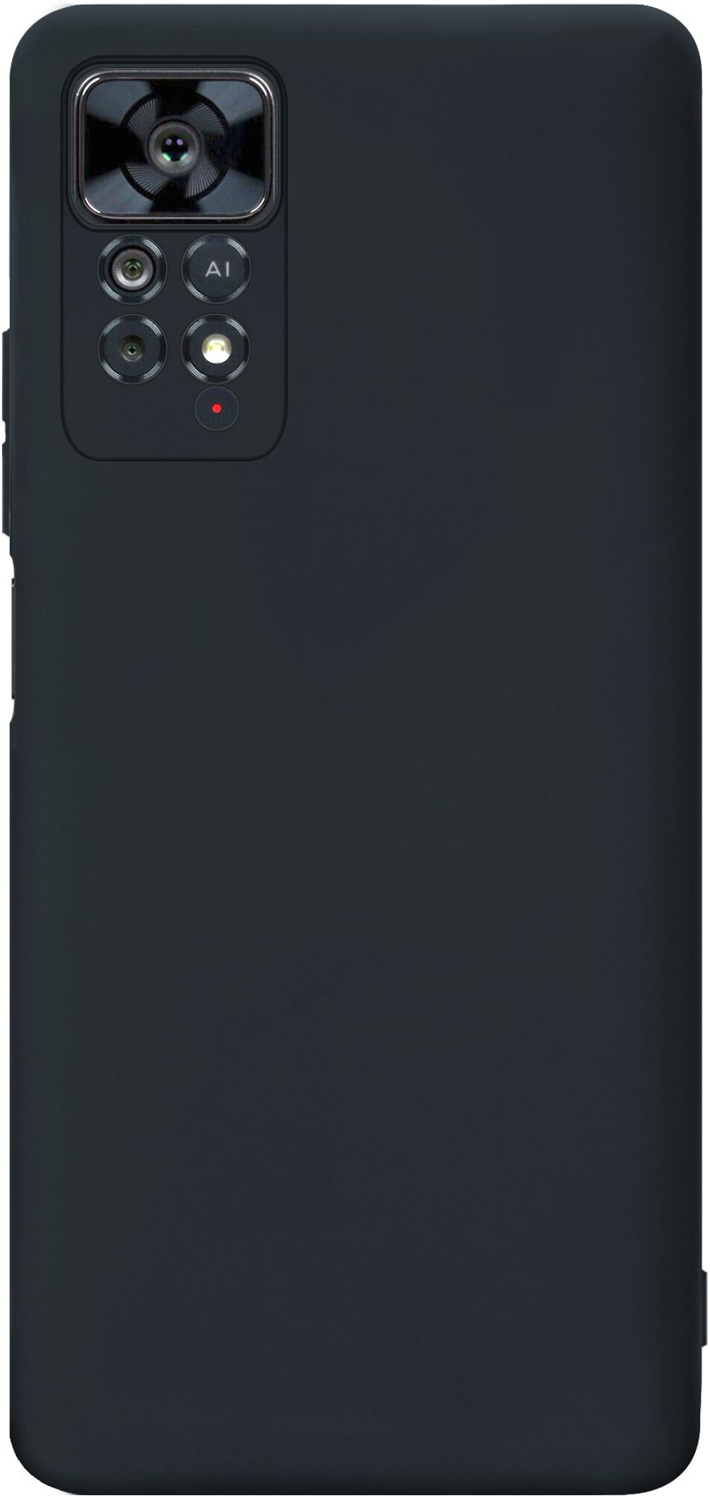 Мягкий Soft Touch чехол из силикона для XIAOMI REDMI NOTE 11 PRO 5G с бархатной подкладкой