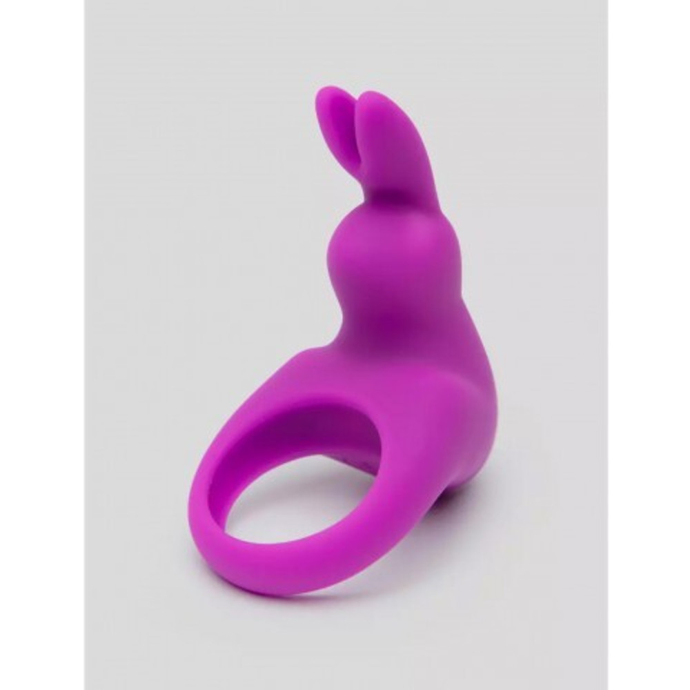 Эрекционное кольцо Happy Rabbit с вибрацией, фиолетовое, кейс в комплекте