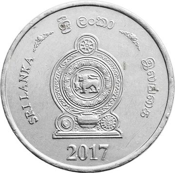 5 рупий 2017 Шри-Ланка