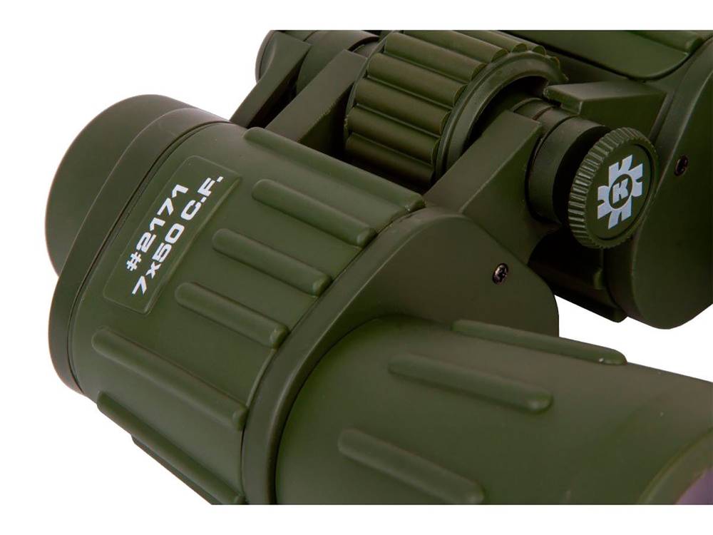 Бинокль Konus ARMY 7x50, Porro-призмы, Bak-4, прорезиненный корпус, штативное гнездо, 970г - фото 2