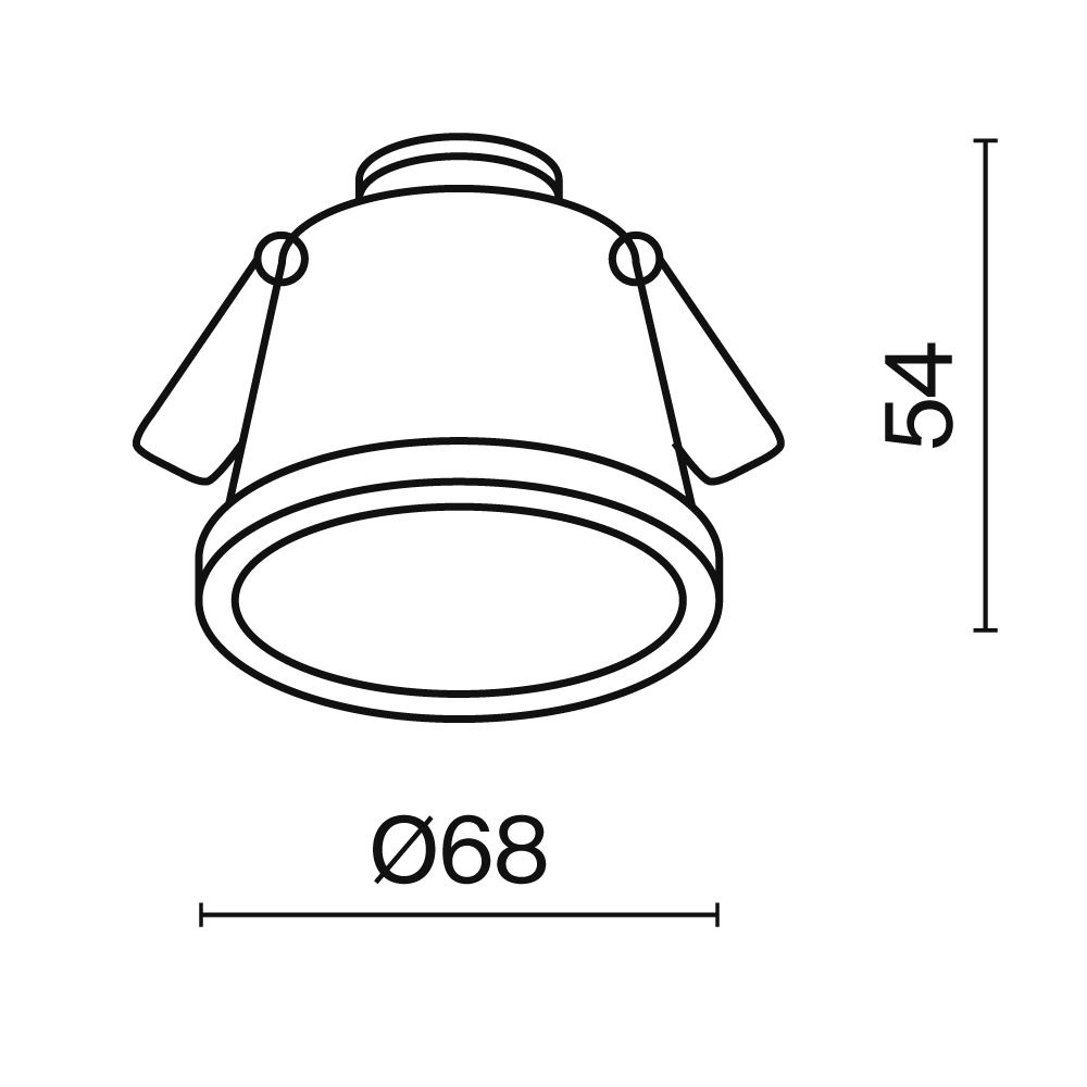 Встраиваемый светильник Technical DL049-01W