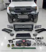 Бампер силовой с кронштейном под лебедку для Toyota Land Cruiser Prado 250 LC250 Крузак Крузер Передний бампер стальной