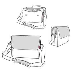 Сумка courierbag 2 canvas grey