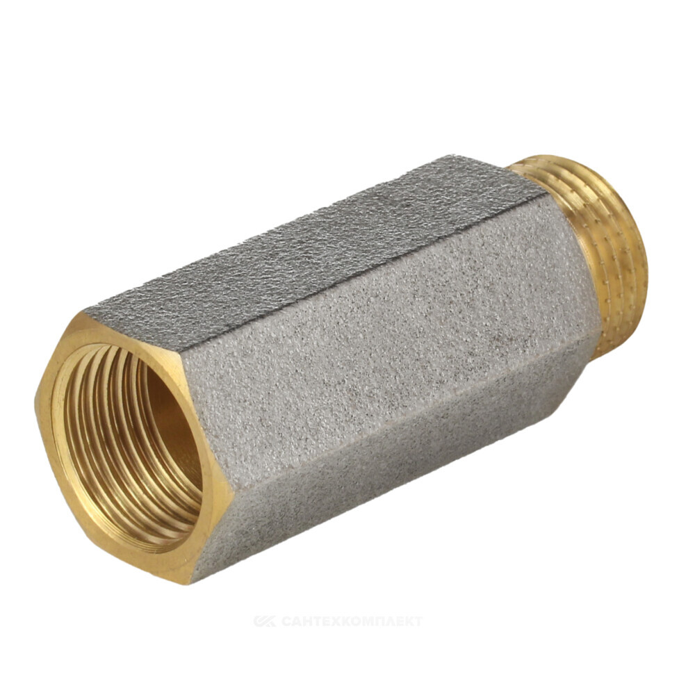 Удлинитель латунь никель Ду 15 (1/2") L=10мм ВР/НР Aquasfera 9038-01
