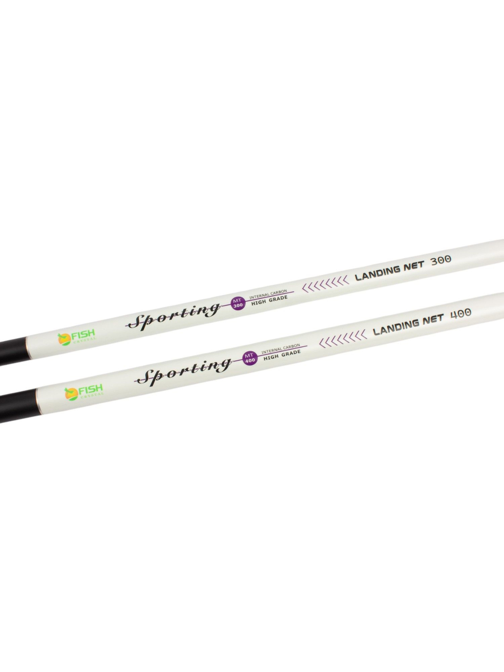 Ручка для подсачека Fish Crystal Sporting телескопическая, карбон, 3 секции, 3.0 м