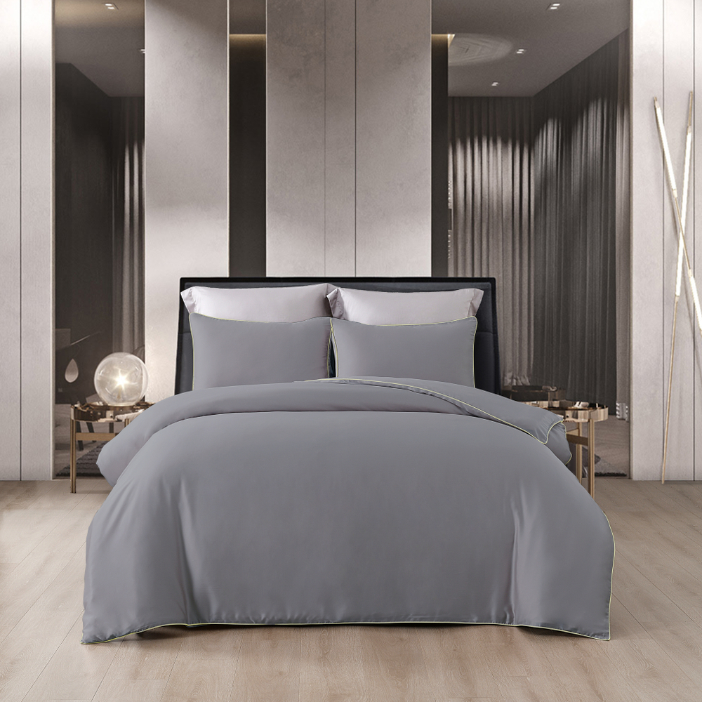 Постельное белье 2 спальное евро Luxe Dream Infinity Graphite T1024E