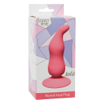 Розовая анальная пробка 11см Lola Games First Time Waved Anal Plug Pink 4104-01Lola