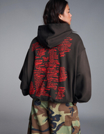 Женское худи EMINEM темно-серого цвета - BERSHKA