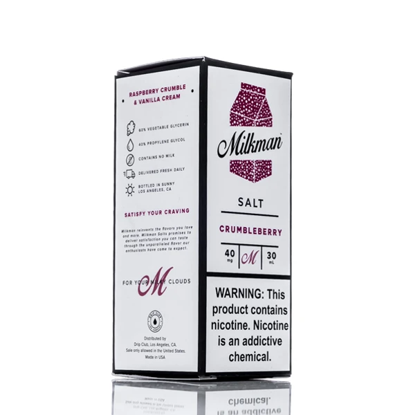 Купить Жидкость The Milkman Salt Пирог с малиной, покрытый взбитыми сливками