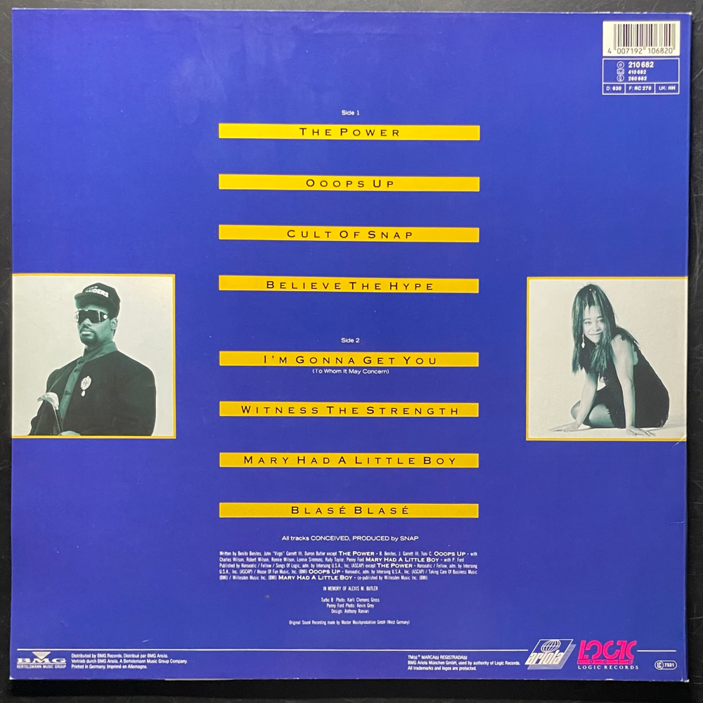 Snap! ‎– World Power (Германия 1990г.)
