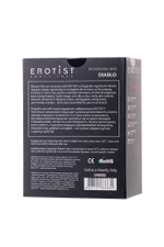 Виброкольцо Erotist силикон черное 7,9 см