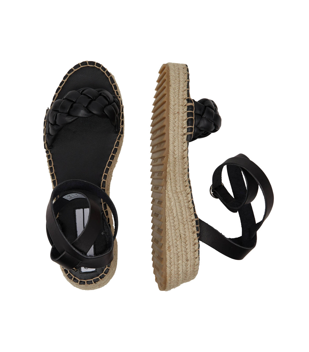 Кожаные босоножки kate braided Pepe Jeans London - черный(PLS90590)