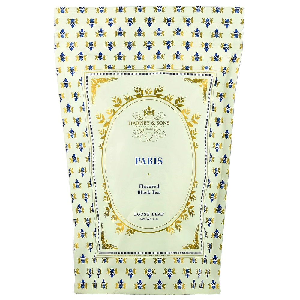 Harney & Sons, черный чай, Париж, рассыпные листья, 454 г (1 фунт)