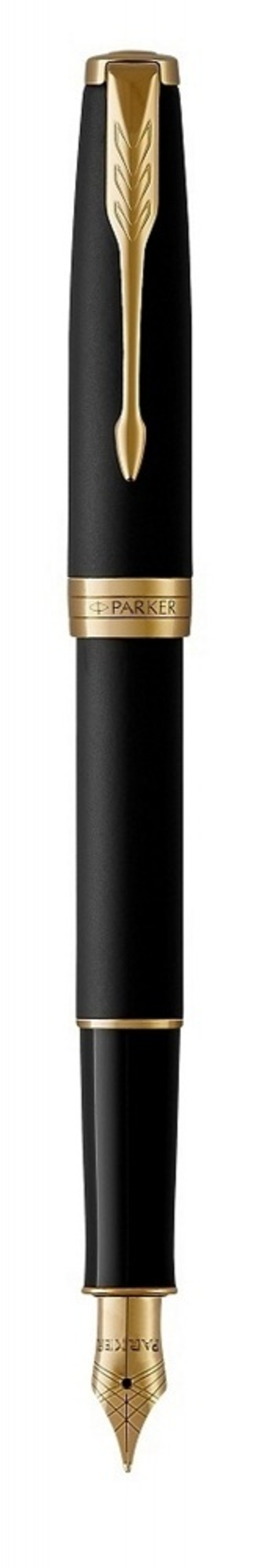 Перьевая ручка Parker Sonnet , Matte Black GT, перо: F, цвет чернил: black, в подарочной упаковке