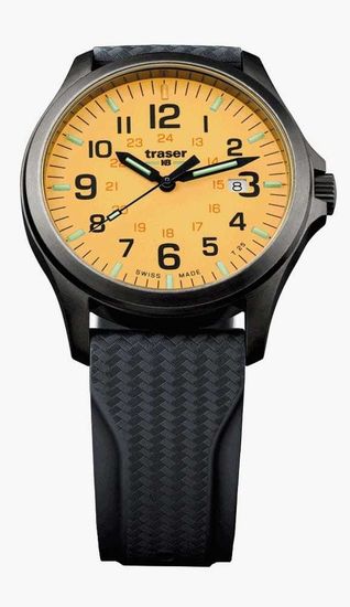 Швейцарские тактические часы Traser P67 OFFICER PRO GUNMETAL Orange 107432
