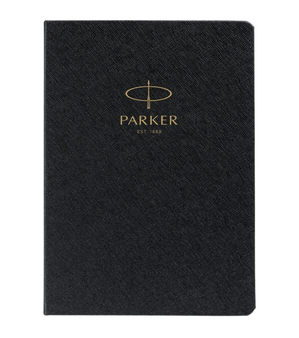 Ежедневник недатированный, черный c нанесением Logo Parker