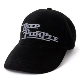 Бейсболка 3D вышивка Deep Purple серая надпись (034)