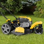 Бензиновая газонокосилка GLT-460SP-T, Trike 149 см3, 46 см, привод, панель, 60л Denzel