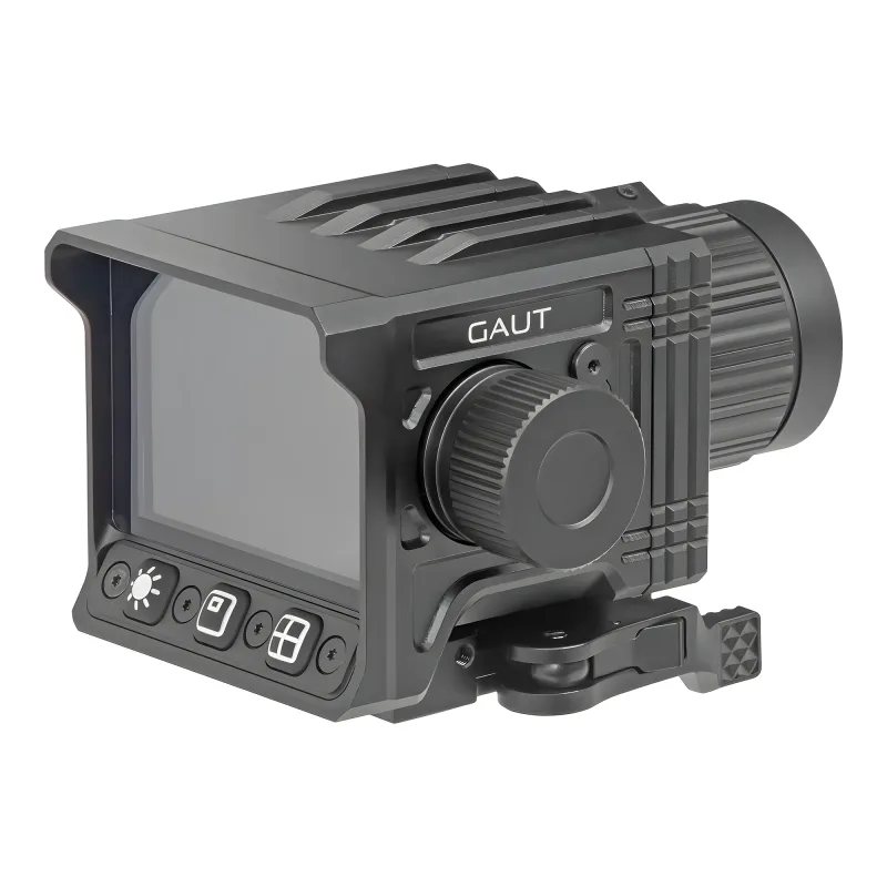 Коллиматор тепловизионный Gaut Nova TD 325, x1-4, 384х288, D25мм, 6000Дж - вид со стороны экрана и кнопок управления