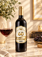 Наклейка на бутылку Юбилейное вино 60