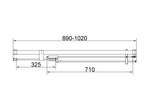 Душевая дверь Vincea Экстенза (Extenza) VDP-4EX9010CL, 900/1000, хром, стекло прозрачное