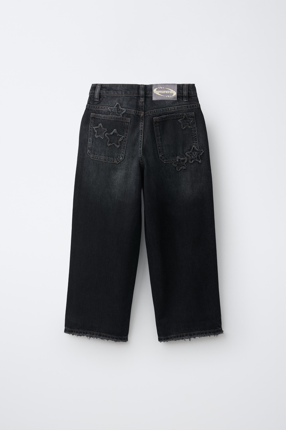 ZARA ДЖИНСЫ BAGGY С УЗОРОМ «ЗВЕЗДЫ», СИНИЙ/ЧЕРНЫЙ