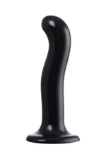 Черный стимулятор для пар P&G-Spot Dildo Size L - 19 см. (Цвет: черный)