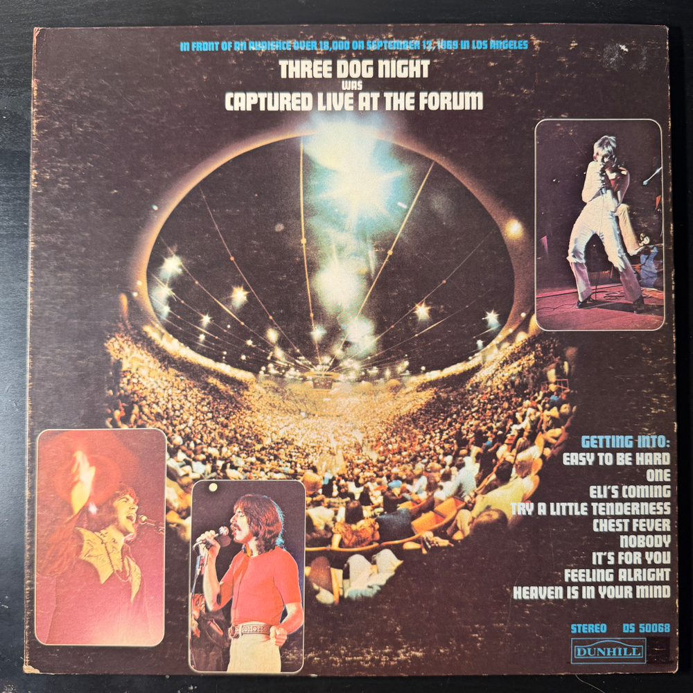 Three Dog Night ‎– Captured Live At The Forum (Канада 1969г.)