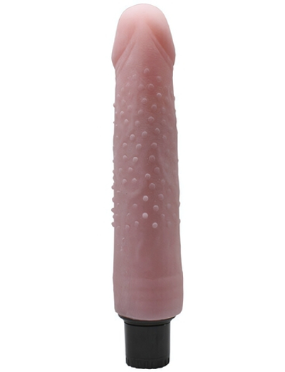 Вибратор с пупырышками UltraSkin Vibro Realistic (Цвет: телесный)